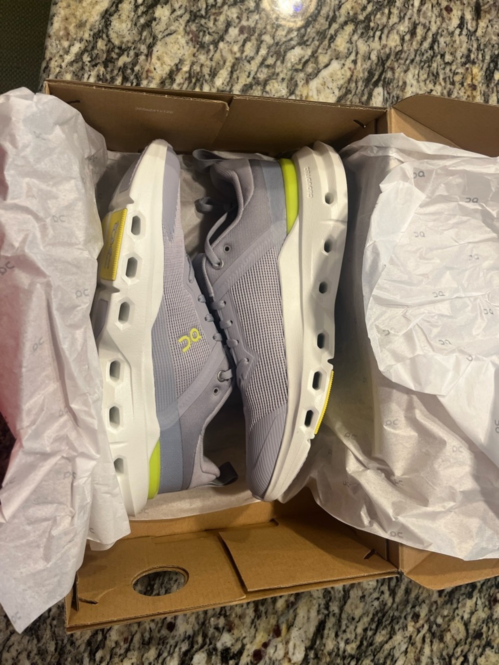 NIB Womens Athletic Shoe in Purple with Yellow Accent - Picture 6 of 9